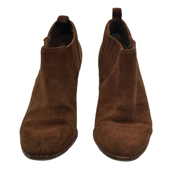 MICHAEL Michael Kors Brown Suede Heeled Slip On Booties Size 7 Women's - Picture 3 of 9